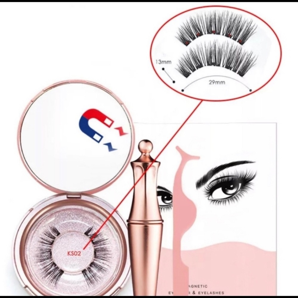 💖NIB PROFESSIONAL MAGNETIC EYE LASHES! 2 BOXES 💖